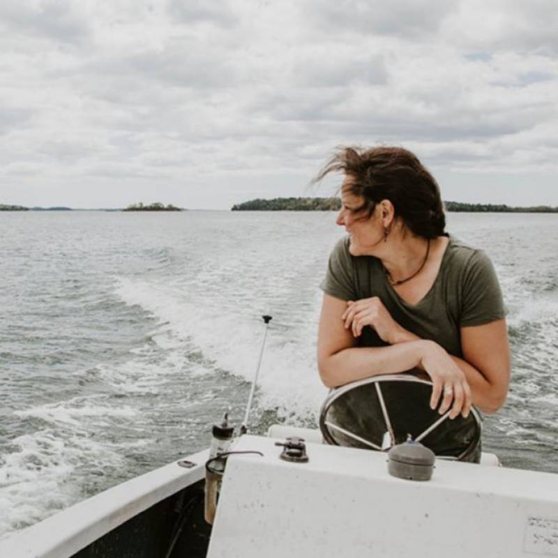Farmer of Emily's Oyster Oysters 