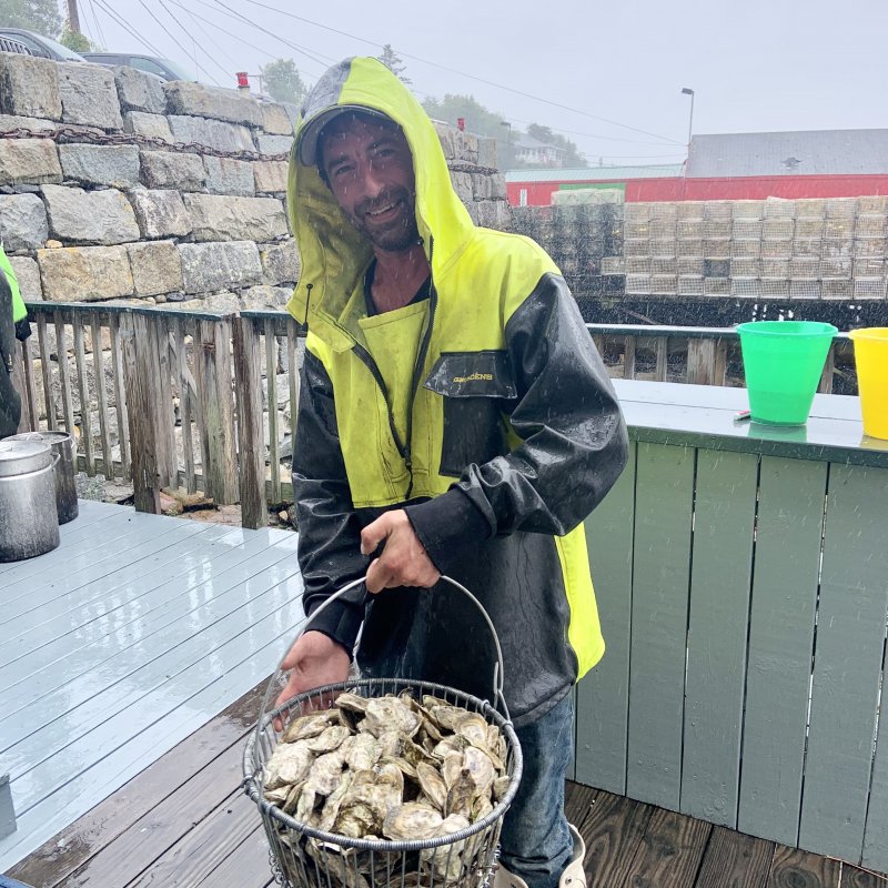 Farmer of Basin Cove Oysters 