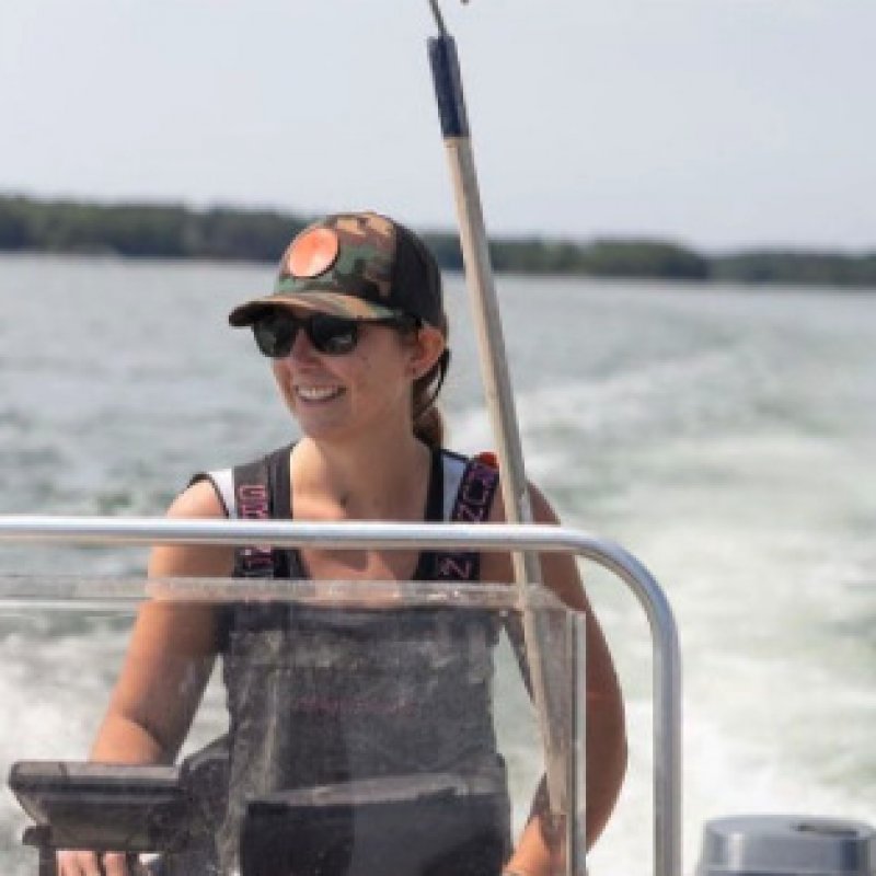 Farmer of Nauti Sisters Oysters 