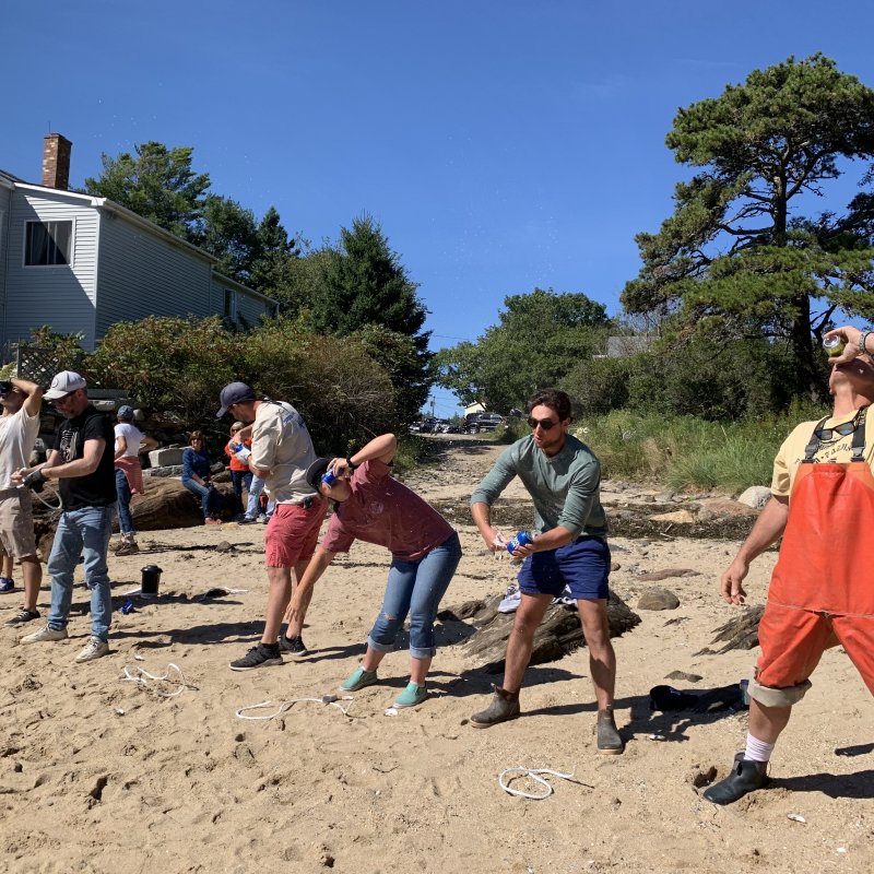 Shuck shuck shuck... chug chug chug!