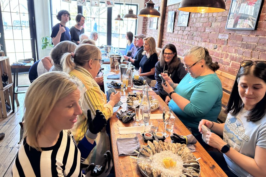 Shucking 101 hands-on oyster class at MOC HQ Portland